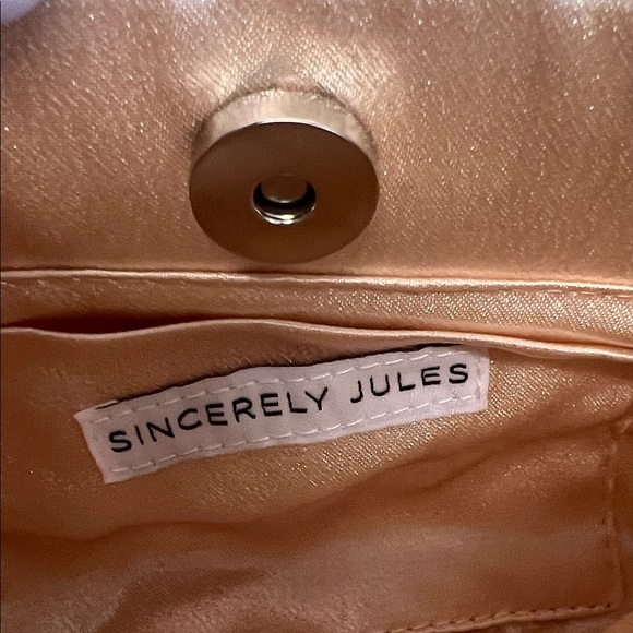 Sincerely Jules Pearl-Embellished Tan Mini Bag - Picture 11 of 13